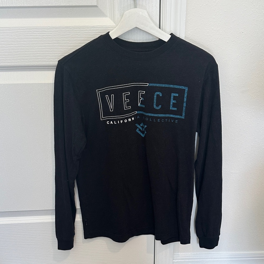 Veece Black Long Sleeve Tee